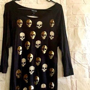 Wet seal Skelton shirt